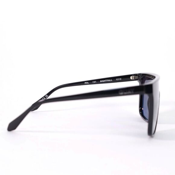 Quay Australia NIGHTFALL Extra Large Sunglasses-Black/Black Blue Polariz… - Picture 4 of 15